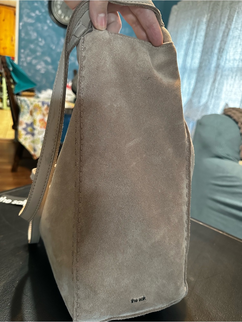 Sak Sand Suede Los Feliz Tall Tote - Picture 6 of 10